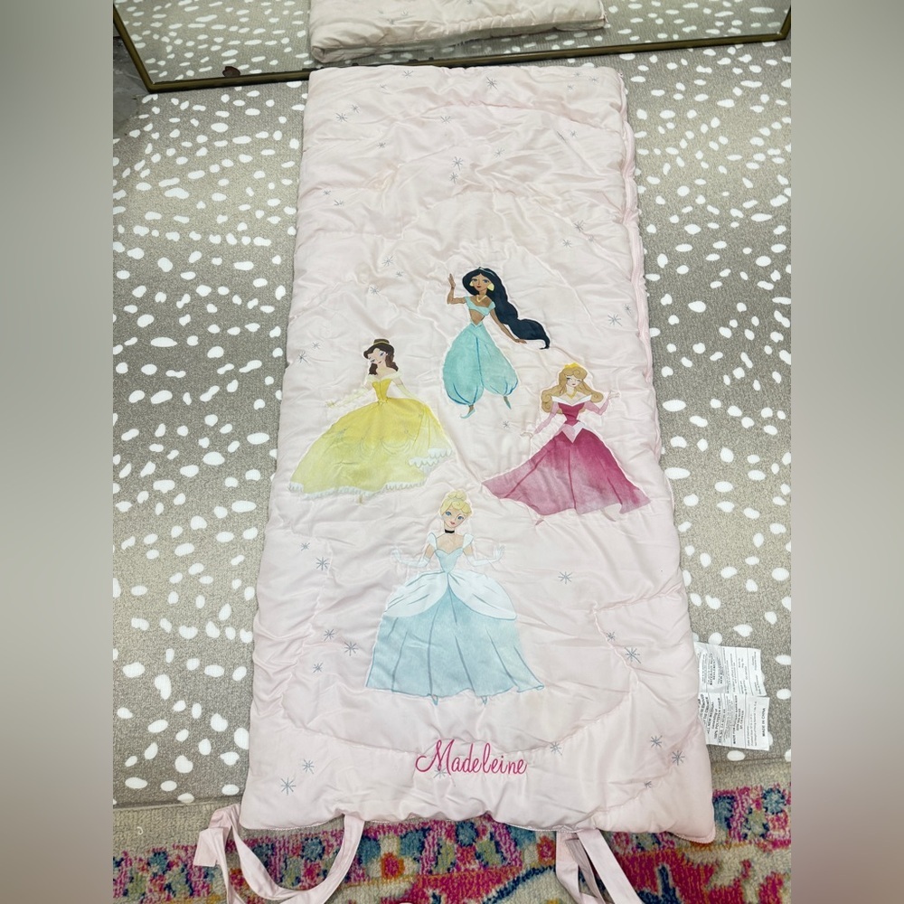 Madeleine Pottery Barn Kids Disney Princess Sleeping Bag nap mat zipper toddler